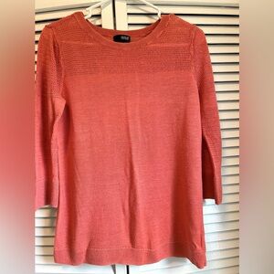 Warm Coral Textured Top